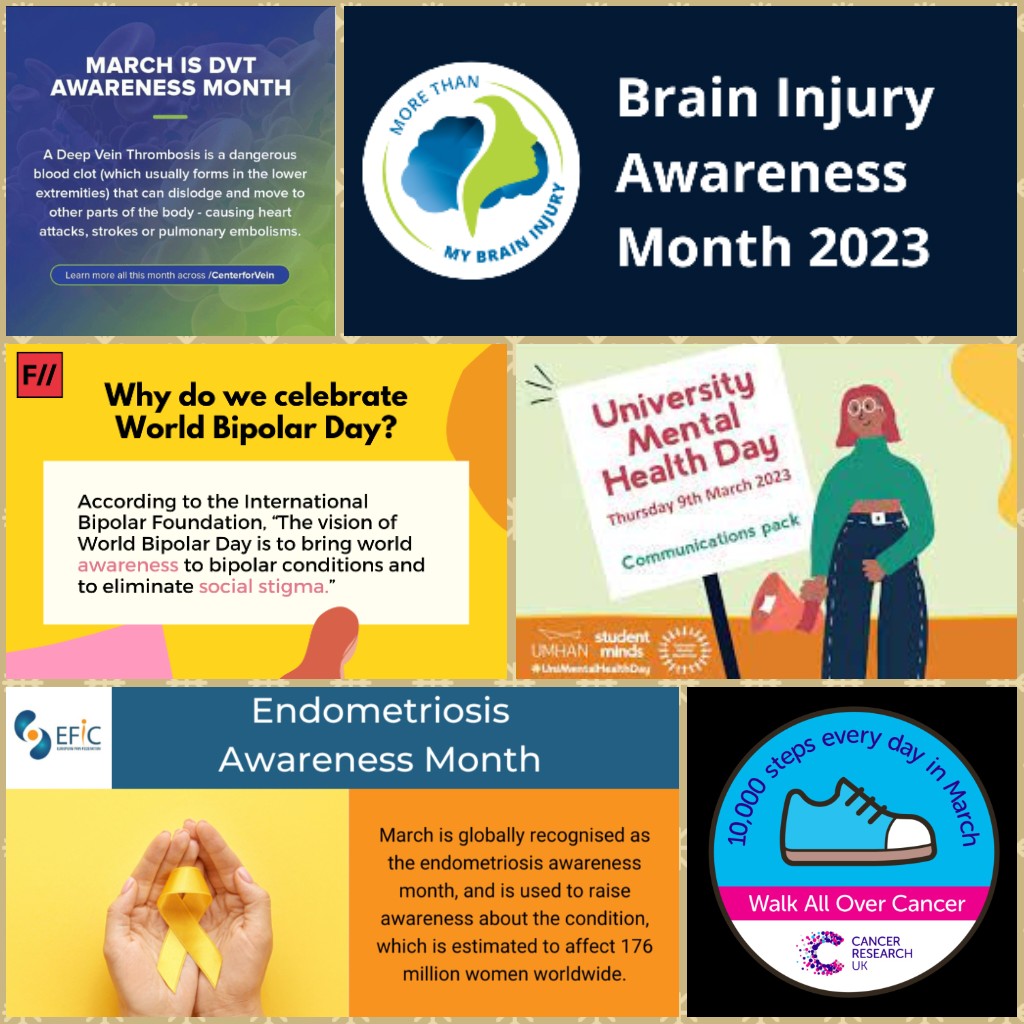 March Awareness Color March Awareness Month 2023 – Grief Probate Journey